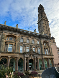 Saltire flag half mast in tribute to Allan McGraw